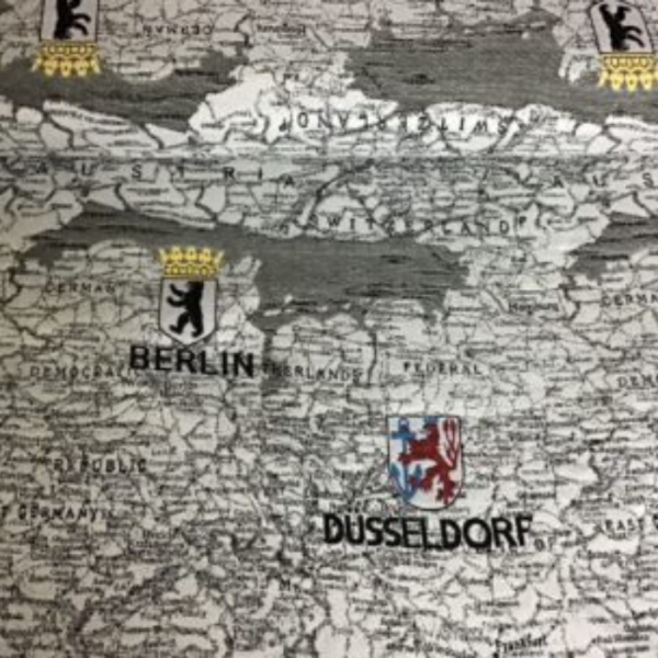 Gobelin meubelstof Duitse kaart