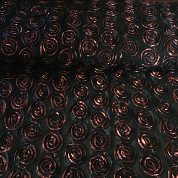 Borduur rood roos stof