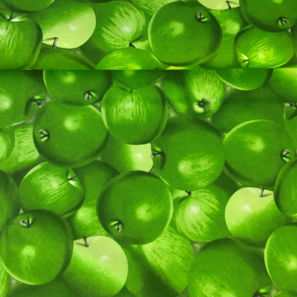 Decoratie stof groene appel print