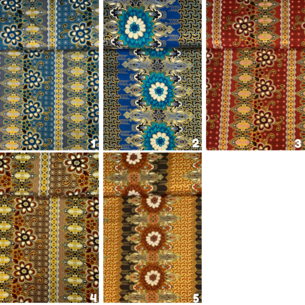 Batik print katoen stof