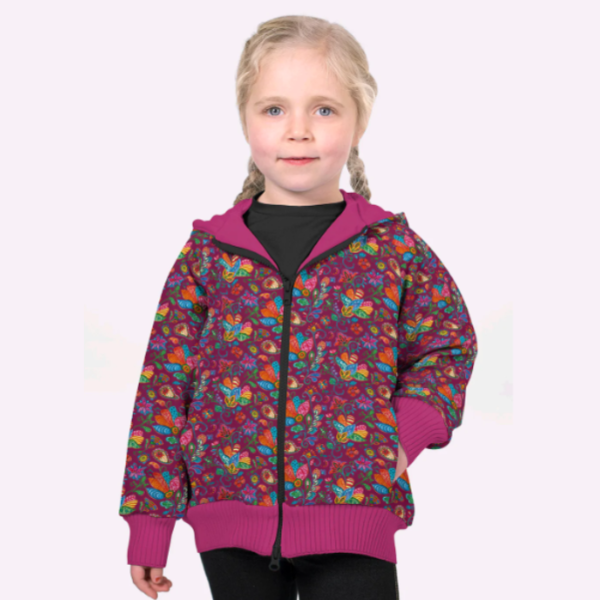 Softshell fantasie bloem print