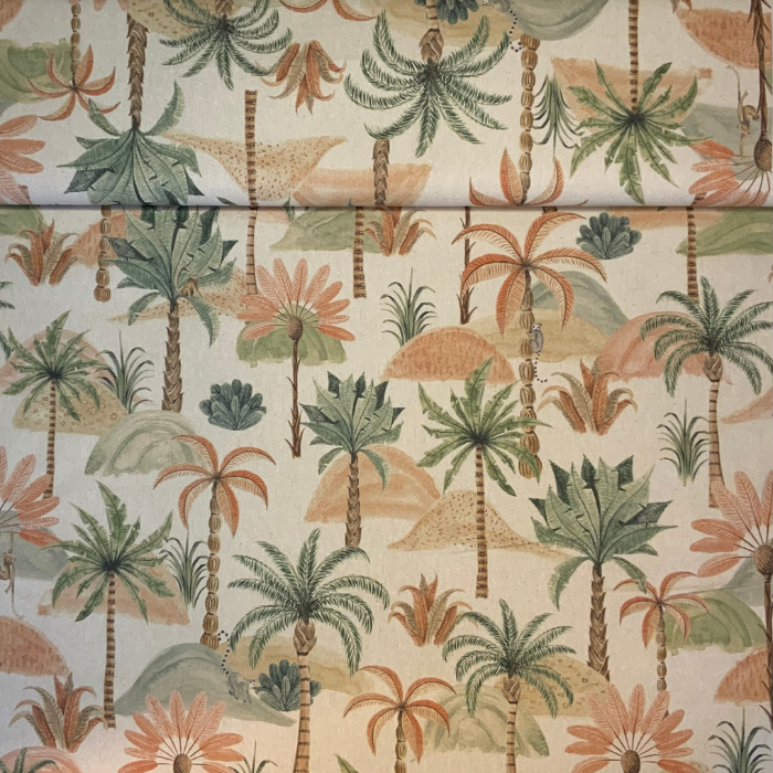 Decoratie stof palmbomen print