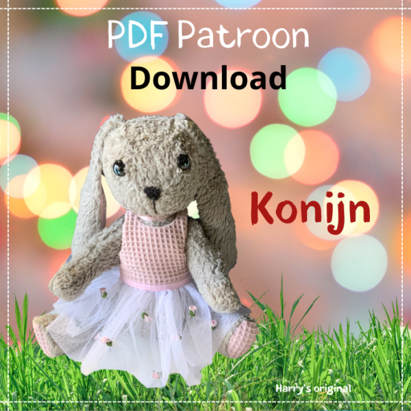 Knuffel konijn pdf patroon